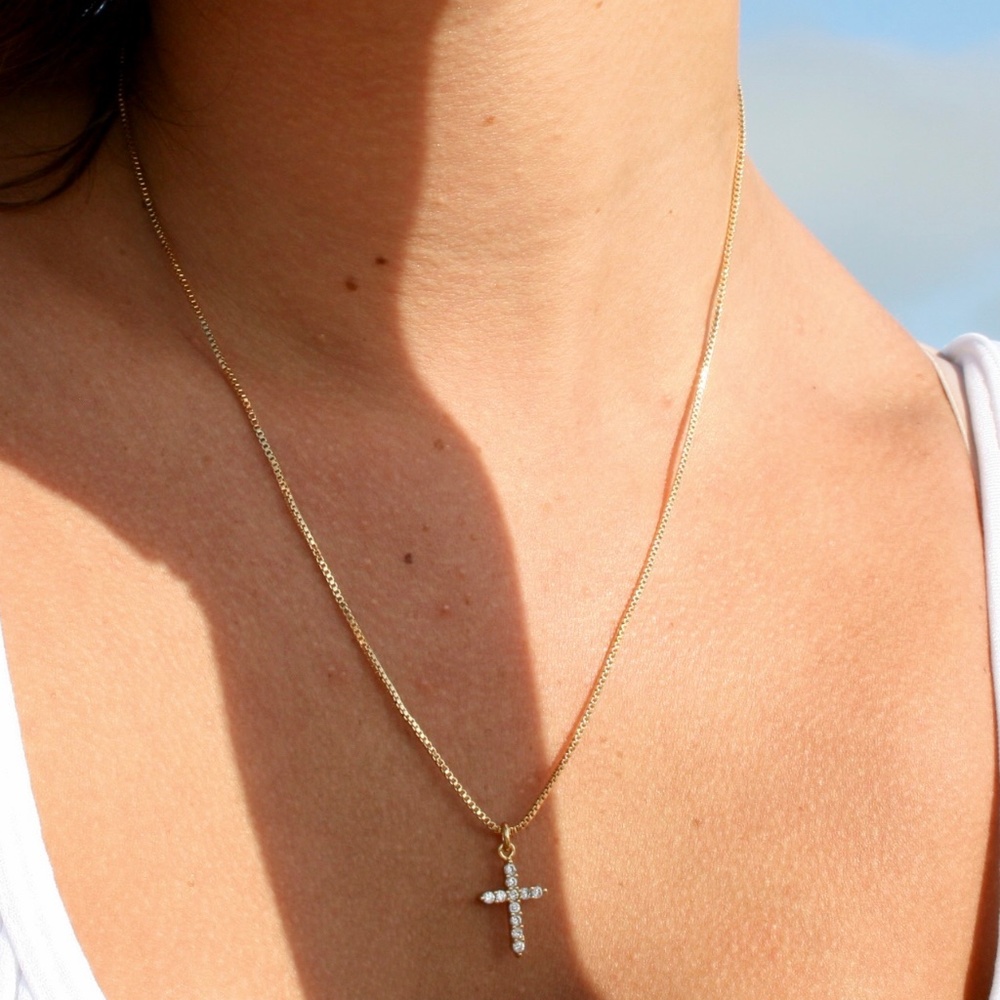 The Perfect Gold Cross Necklace